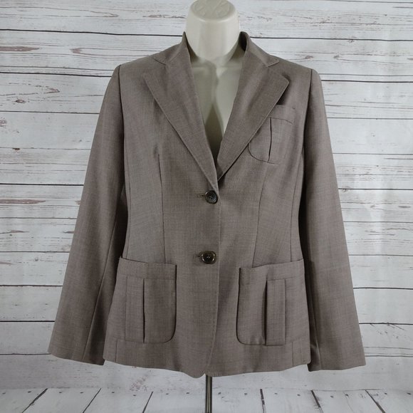 Ann Taylor Loft Petites Wool Blend Blazer 4P - Picture 1 of 10